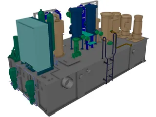 Oil Module 3D Model preview