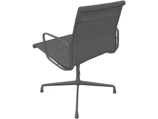 Charles Eames Aluminum Office Ball Chair 3D Model preview