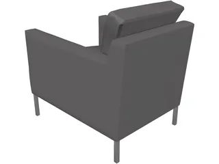B&B Armchair 3D Model preview