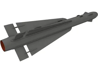 AIM-4D Falcon (RB28) 3D Model preview