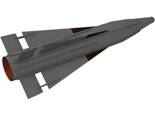 AIM-26B Falcon (Rb27) 3D Model preview