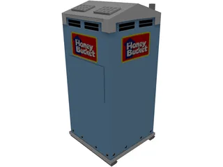 Dixy Toilet 3D Model preview