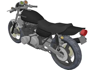 Kawasaki Z900 3D Model preview