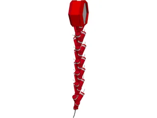 Chinese Firecracker 3D Model preview