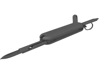 Swiss Mini Knife 3D Model preview