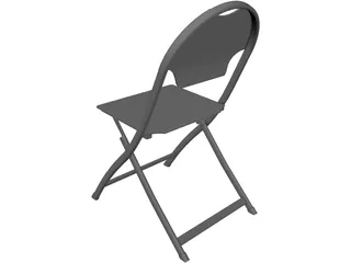 Folding Chair 3D Model preview