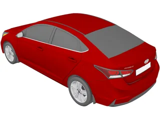 Hyundai Accent (2018) 3D Model preview