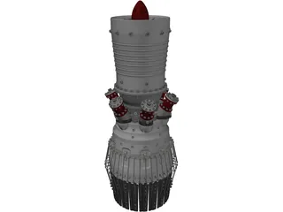Jet Engine 3D Model preview