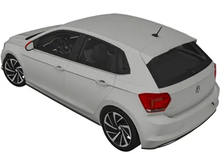Volkswagen Polo (2018) 3D Model preview