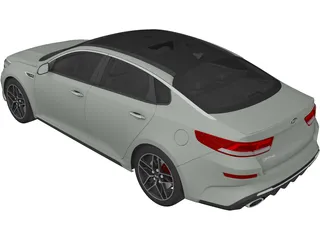 Kia Optima T-GDi (2019) 3D Model preview