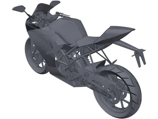 KTM RC 200 3D Model preview