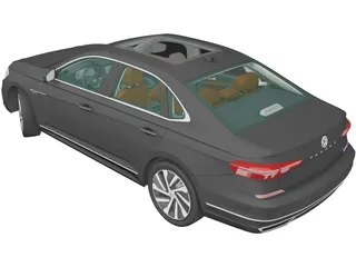Volkswagen Passat PHEV CN-Spec (2019) 3D Model preview