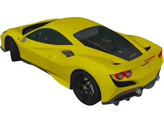 Ferrari F8 Tributo (2019) 3D Model preview