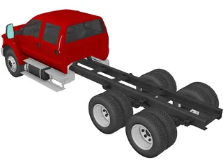 Ford F-650 Crew Cab 6x4 (2016) 3D Model preview