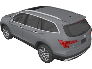 Honda Pilot (2016) 3D Model preview