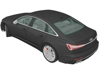 Audi S6 Sedan (2019) 3D Model preview
