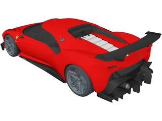 Ferrari P80C (2019) 3D Model preview