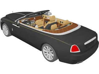 Rolls-Royce Dawn (2017) 3D Model preview