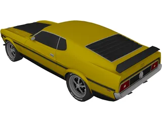 Ford Mustang Mach 1 (1971) 3D Model preview
