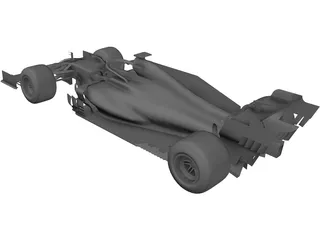 F1 Car (2019) 3D Model preview