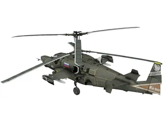 Kamov Ka-50 Hokum 2 3D Model preview
