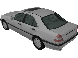 Mercedes-Benz C220 (1998) 3D Model preview