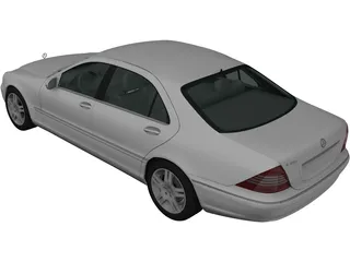 Mercedes-Benz S500 (2004) 3D Model preview