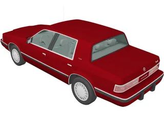 Dodge Dynasty (1992) 3D Model preview