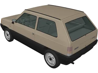 Fiat Panda (1980) 3D Model preview