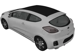 Kia Pro Ceed GT (2014) 3D Model preview