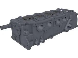 Nissan CR14DE Cylinder Head 3D Model preview