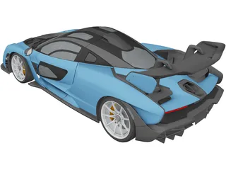Mclaren Senna (2018) 3D Model preview