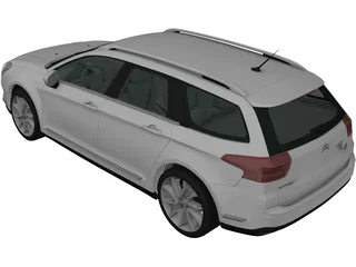 Citroen C5 Tourer (2011) 3D Model preview