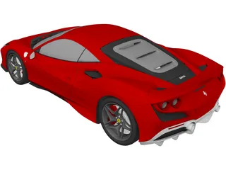 Ferrari F8 Tributo 3D Model preview