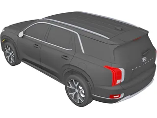 Hyundai Palisade (2020) 3D Model preview