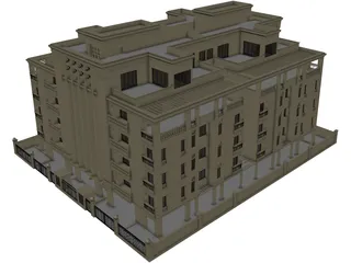 Hotel 3D Model preview