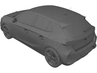 Opel Corsa (2020) 3D Model preview