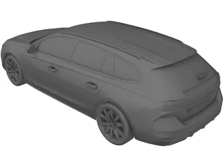 Peugeot 508 SW (2020) 3D Model preview