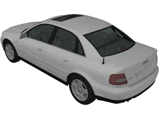 Audi A4 Sedan (1999) 3D Model preview