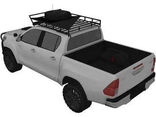 Toyota Hilux [Tuned] 3D Model preview