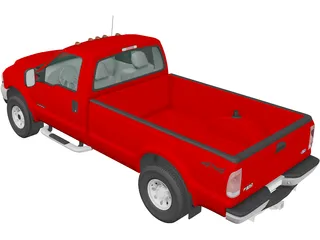 Ford F-350 Super Duty XLT (1999) 3D Model preview