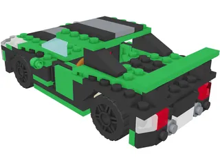 Lego Street Speeder (2010) 3D Model preview
