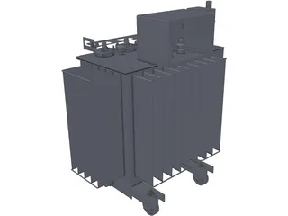Power Transformer 160kVA 3D Model preview