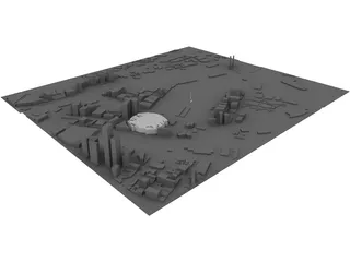 Melbourne Docklands 3D Model preview