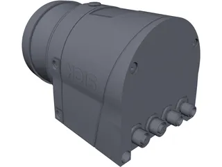 SICK LMS153 Lidar 3D Model preview
