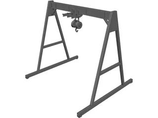 Overhead Crane 5T 3D Model preview