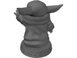 Baby Yoda 3D Model preview