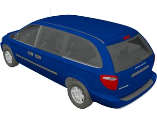 Dodge Grand Caravan (2004) 3D Model preview