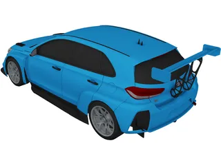 Hyundai i30N [TCR] (2018) 3D Model preview