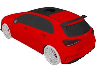 Mercedes-Benz A35 AMG Hatchback (2020) 3D Model preview